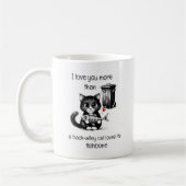 Spaß Zitat Flirt Cat Funny Valentinstag Geschenk Kaffeetasse (Links)