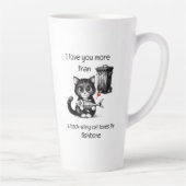 Spaß Zitat Flirt Cat Funny Valentinstag Geschenk Milchtasse (Rechts)
