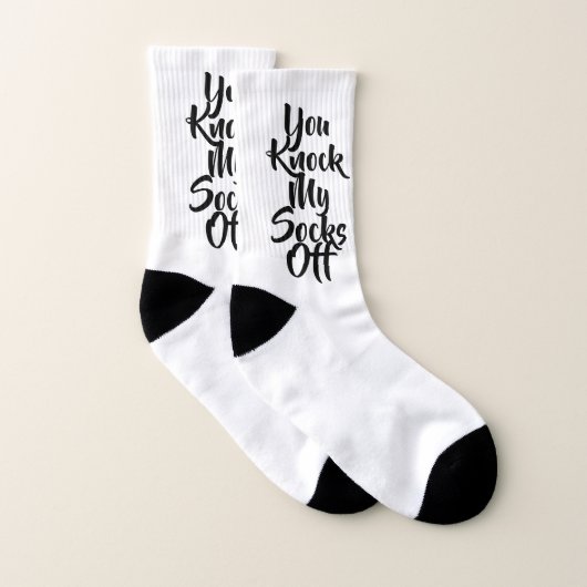 Spaß Zitat männliche Geschenke Schwarz-weiß Socken (Paar)