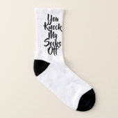 Spaß Zitat männliche Geschenke Schwarz-weiß Socken (Links - Innen)