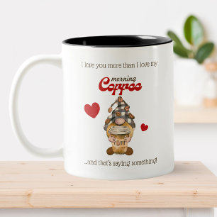 Spaß Zitat Niedlicher Kaffee Funny Valentinstag Zweifarbige Tasse