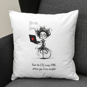 Spaß Zitat Niedlicher Nerd Funny Valentinstag Gesc Kissen
