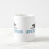 Spaß Zitat Tasse Kaffee über alles (Mittel)