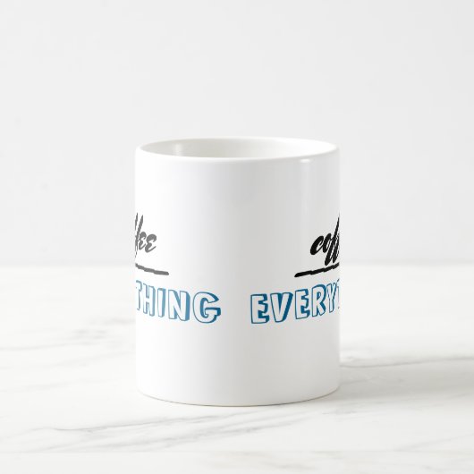 Spaß Zitat Tasse Kaffee über alles (Mittel)