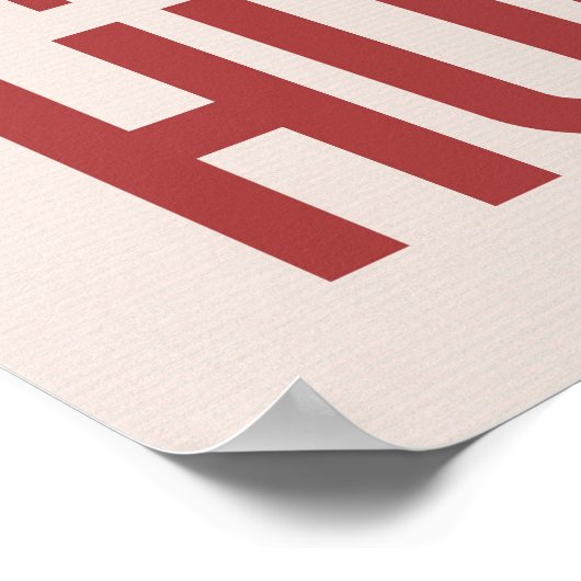 Spaß-Zitat, Typografie-Poster Poster (Ecke)