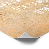 Spaß Zitattext auf Not leidenden Sepia Poster (Ecke)