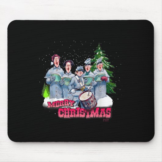Spaß Ziviler Krieg Weihnachten Mousepad (Vorne)