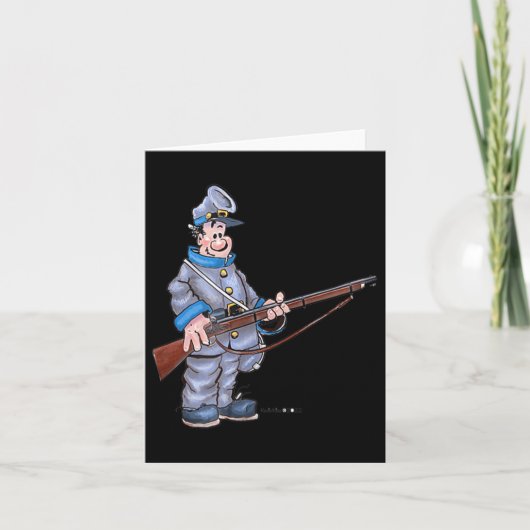Spaß Ziviler Kriegssoldat Karte (Vorderseite)