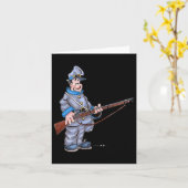 Spaß Ziviler Kriegssoldat Karte (Gelbe Blume)