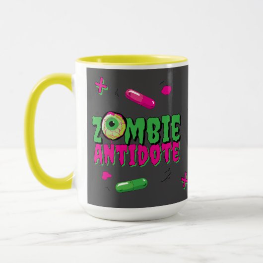 Spaß Zombie Antidote. Shhh.. Zombie Bevor ... Tasse (Links)