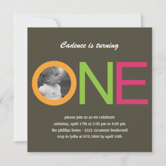 Spaß zu sein ein Foto Geburtstagseinladung - Rosa Einladung