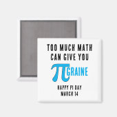 Spaß zu viel Pi Day Magnet (Vorderseite/Rückseite)