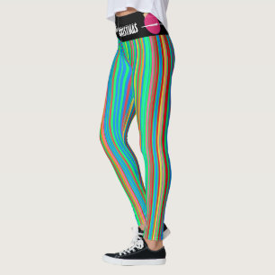Spaß zu Weihnachten Farbenfrohe Ornamente Leggings