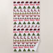 Spaß zu Weihnachten, Strandtuch (Vorderseite)