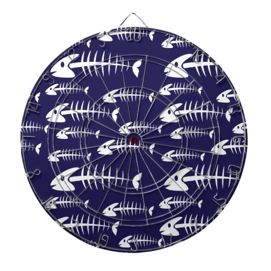 Spaß zum Fischfang auf Weißknochen Dartscheibe (vorne)