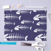 Spaß zum Fischfang auf Weißknochen Seidenpapier (Handwerk)