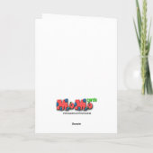 Spaß zum Geburtstag - Blaukäse Karte (Rückseite)