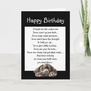 Spaß zum Geburtstag für Freunde, die Ihren Hintern Karte