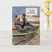 Spaß zum Geburtstag Karte (Gelbe Blume)