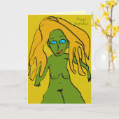 Spaß zum Geburtstag! Karte (Gelbe Blume)