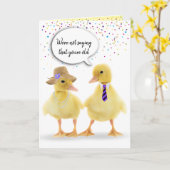 Spaß zum Geburtstag mit Ducklings Karte (Gelbe Blume)