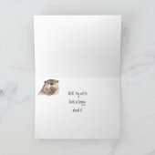 Spaß zum Geburtstag Niedlicher Natur, Wildnis Karte (Innenseite)