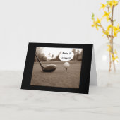 SPASS ZUM RETIRING GOLFER KARTE (Gelbe Blume)