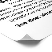 Spaß zur Bestimmung des Maschinenbauingenieurs Poster (Ecke)