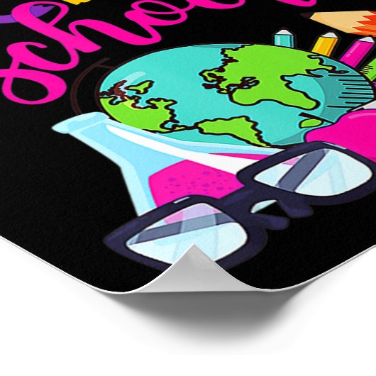 Spaß zurück in die Schule Poster (Ecke)