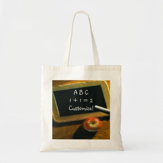 Spaß zurück zu Schultafel-Apple-Taschen-Tasche Tragetasche (Vorne)