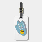 Spaß zurück zum Lächeln in der Schule Gepäckanhänger (Vorderseite vertikal)