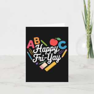 Spaß zurück zur Schulkollektion Frohes Fri-yay Fun Karte