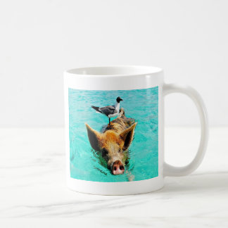 Spaß zusammen staniel Cayschwimmenschwein-Seemöwe Kaffeetasse