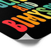 Spaß zweisprachig bikulturell und Bimyself ASL Dea Poster (Ecke)