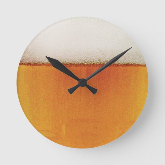 Spaßbier Runde Wanduhr (Vorderseite)