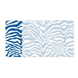 Spaßblauer Zebra-Streifen-wildes Tier-Druck