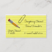 Spaßbriefpapierbleistift Trompe - L ' oeil Visitenkarte (Vorderseite)