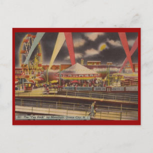 Spaßdeck, Ocean City, New Jersey Vintage Postkarte