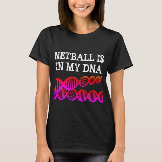 SpaßDNS themenorientiertes Netball-Zitat T-Shirt (Vorderseite)