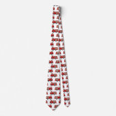 Spaßfeuer-LKW-Musterarbeits-Krawatte Krawatte (Vorderseite)