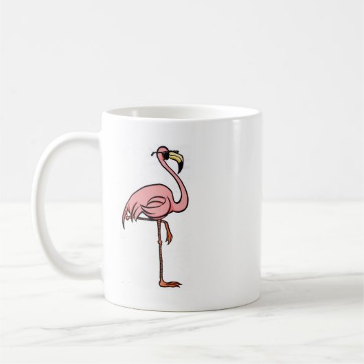 Spaßflamingo-Kaffee-Tasse Kaffeetasse (Links)