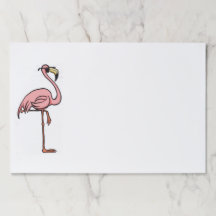 Spaßflamingo-Papierauflage