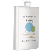 Spaßflasche des Strickers Flachmann (Rechts)