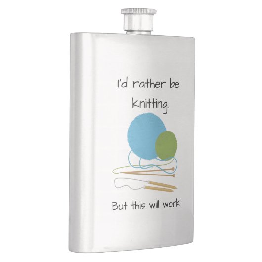 Spaßflasche des Strickers Flachmann (Rechts)