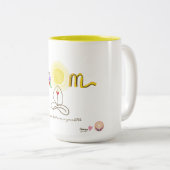 Spaßgekritzel-Tasse Zweifarbige Tasse (VorderseiteRechts)