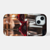 Spaßglas Wein iPhone 15 Hülle (Rückseite (Horizontal))