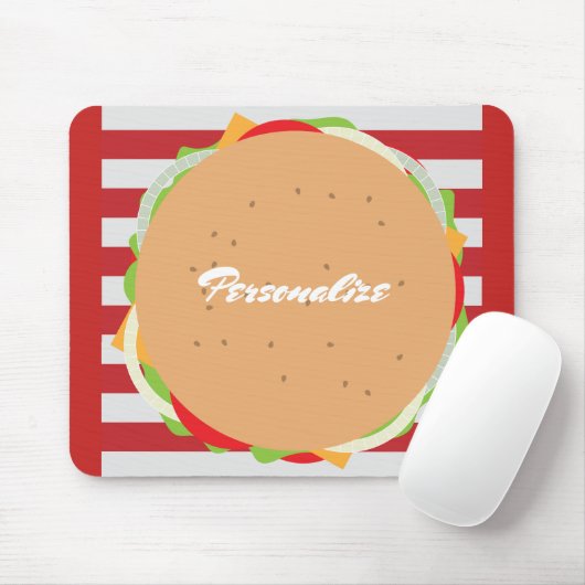 Spaßhamburger mousepad (Mit Mouse)