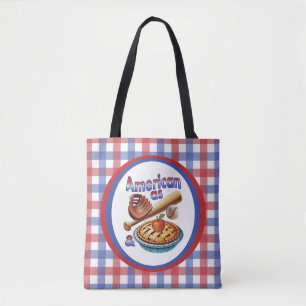 Spaßig amerikanisch wie Baseball & Apfelkuchen  Tasche