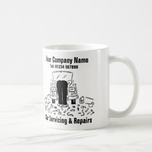 Spaßige Autowerkstatt-Service & Reparaturen Kaffeetasse
