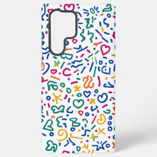 Spaßige bunte lebendige Formen zum Ausmalen Samsung Galaxy Hülle